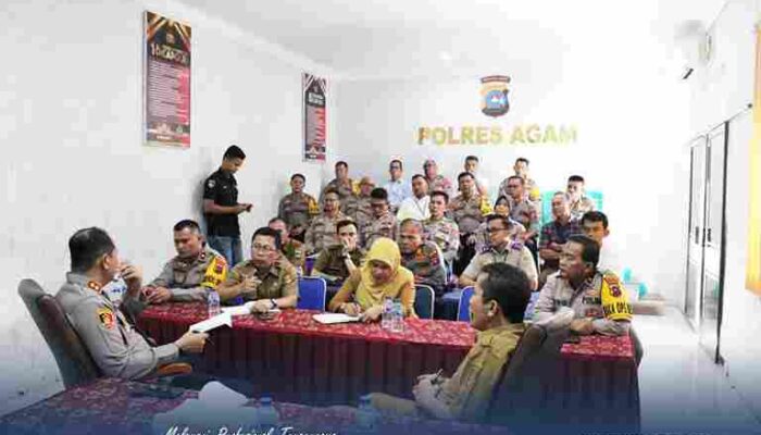 Kantor Pertanahan Agam Dukung Ketahanan Pangan, Hadiri Zoom Meeting Strategis di Polres Agam