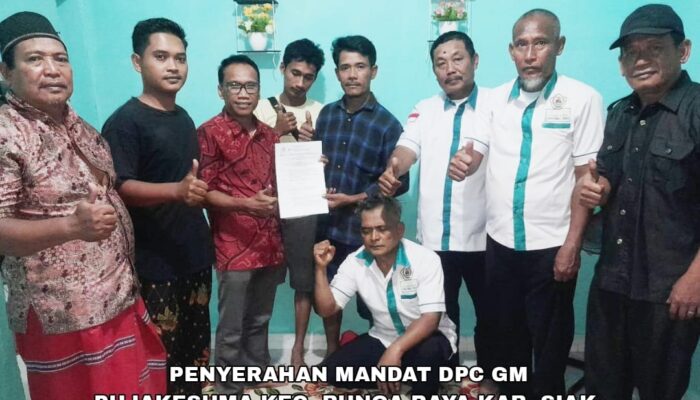 Pembentukan DPC GM PUJAKESUMA Tingkat Kecamatan Kabupaten Siak
