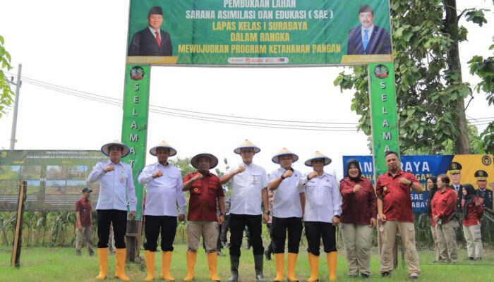 Tingkatakan Produktifitas Ketahanan Pangan, Lapas Kelas I Surabaya Sukses Panen 2 Ton Jagung