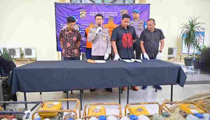 Ditreskrimsus Polda Jambi Berhasil Ungkap Kasus Illegal Driling di Desa Jebak