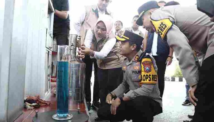 Pastikan Kualitas BBM, Polres Gresik dan UPT Metrologi Gelar Sidak di sejumlah SPBU