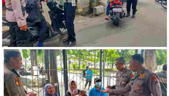 Polsek Buduran Sosialisasikan Layanan Hotline 110 dan Program Mudik Aman dan Nyaman