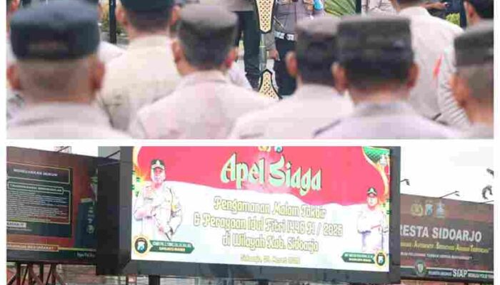 800 Polisi Sidoarjo Siap Amankan Malam Takbir Idul Fitri