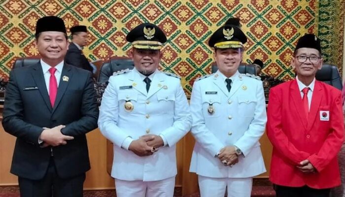 DPRD Pelalawan Gelar Rapat Paripurna Penyampaian Pidato Perdana Bupati H.Zukri Masa Jabatan 2025-2030