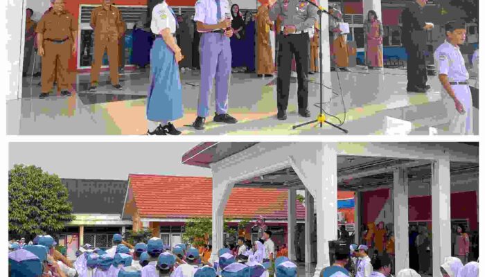 Police Go To School! Satlantas Polresta Jambi Jadi Inspektur Upacara di SMA 4, Bikin Siswa Terpukau