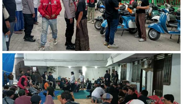 Aksi Sosial Komunitas Scooter di Ponpes Al Ghozini, Polsek Buduran Hadir Wujudkan Kamtibmas Kondusif