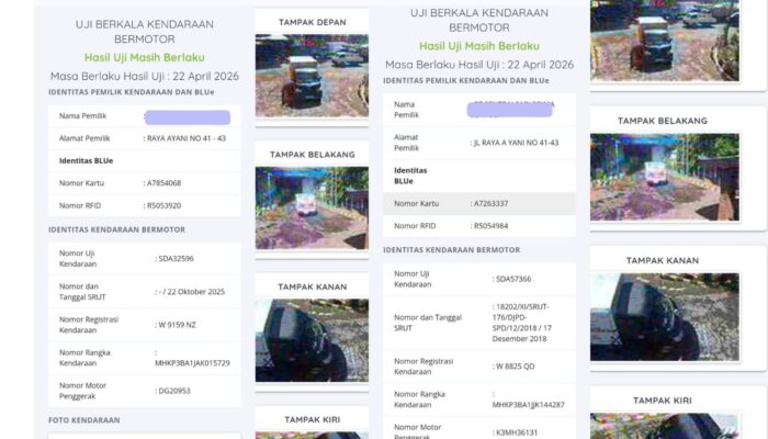 Skandal KIR Siluman di Sidoarjo: Foto Diganti Nopol, Mobil PT SPT Lolos Uji Tanpa Hadir