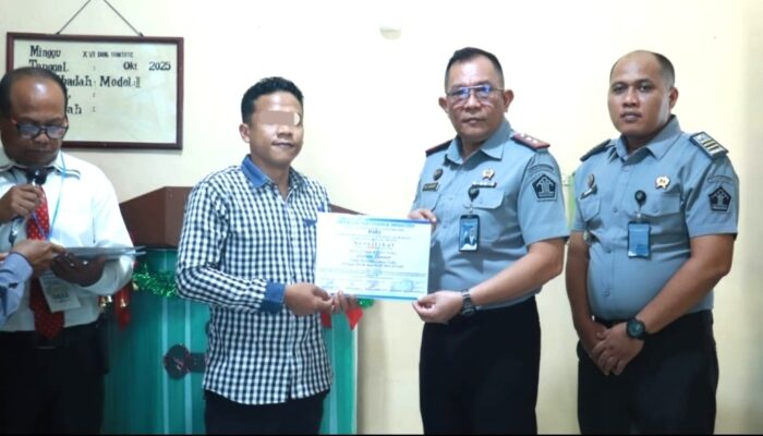 Sukses P2R2, 15 Warga Binaan Lapas Rantauprapat Tamatkan Program Rohani