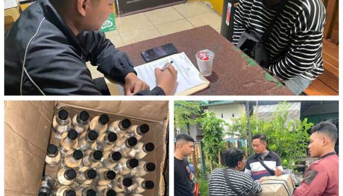 Warga Laporkan Peredaran Miras, Polres Gresik Sigap Amankan Puluhan Botol Arak Bali