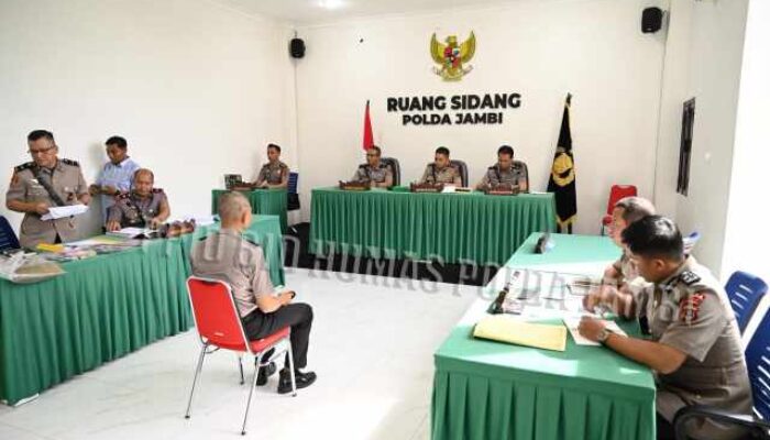 Tegas! Sidang Kode Etik Polda Jambi Rekomendasikan PTDH untuk Oknum Polres Tebo Bripda Waldi Aldiyat