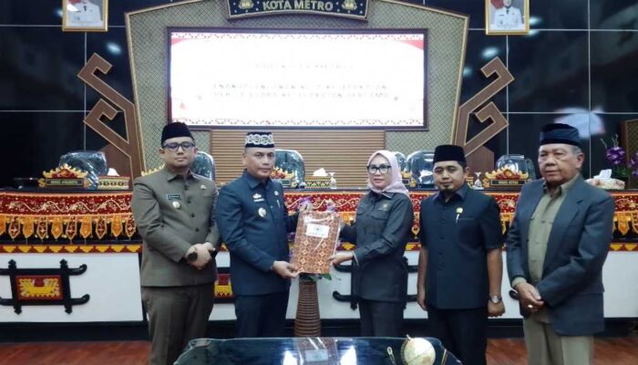 ‎DPRD Metro Gelar Paripurna Penandatanganan Nota Kesepakatan KUA-PPAS APBD 2026