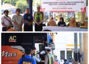 Pastikan Keselamatan Nataru, Polres Gresik Gelar Rampcheck dan Tes Urine Driver Angkutan Umum