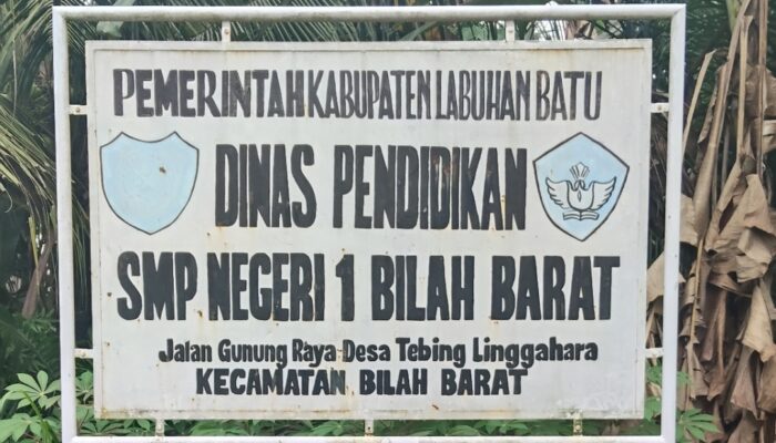 Revitalisasi Rehab Gedung SMPN 1 Bilah Barat Dipertanyakan