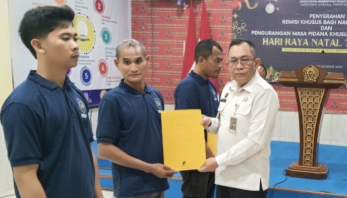 Lapas Rantauprapat Gelar Acara Pemberian Remisi Bagi Warga Binaan