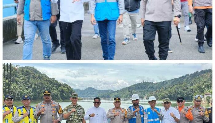Cek Elevasi Waduk PLTA Koto Panjang, Bupati Zukri Minta Warga di Bantaran Sungai Kampar Tetap Waspada