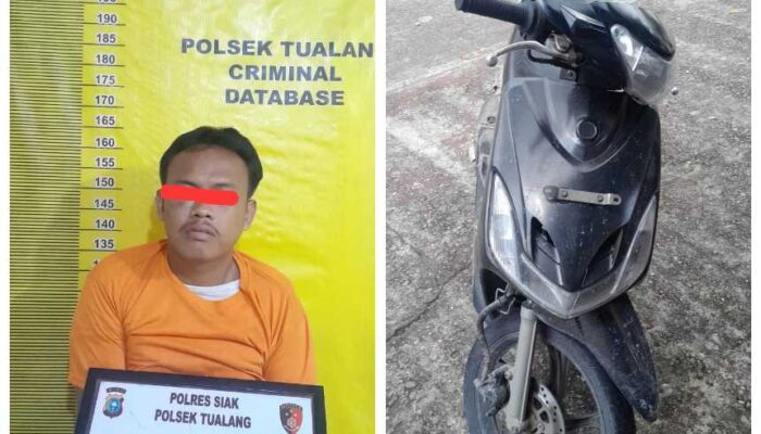 Rayakan Malam Tahun Baru di Gereja, Rumah Warga Tualang Dibobol Maling, Satu Pelaku Diringkus