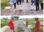 Dana Miliaran Rupiah, Jalan Aspal BKKD Desa Ngampal Bojonegoro Rusak dalam Hitungan Minggu