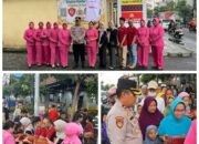 Polsek Gedangan Bersama Bhayangkari Bagikan Ratusan Takjil ke Masyarakat