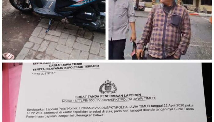 Oknum Polisi Polsek Sukapura Dilaporkan Kasus Penggelapan Motor, Propam Polda Jatim Diminta Bertindak Tegas