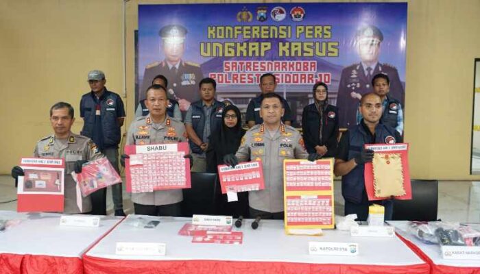 Polresta Sidoarjo Ungkap 19 Kasus Narkoba dan Amankan 25 Tersangka di Maret 2026
