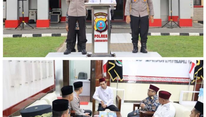 Sambangi Polres Labuhanbatu, Ustadz Abdul Somad Ajak Personel Junjung Integritas dan Nilai Kemanusiaan