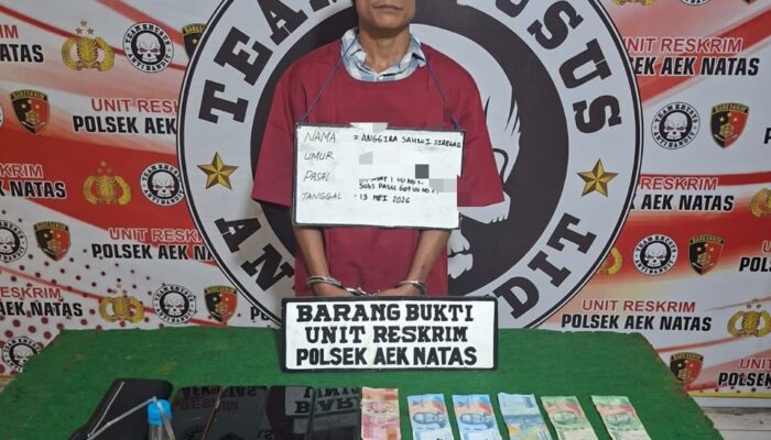 Gerebek “Lapak” Sabu di Kampung Yaman, Polsek Aek Natas Ringkus Pengedar dan Sita Barang Bukti