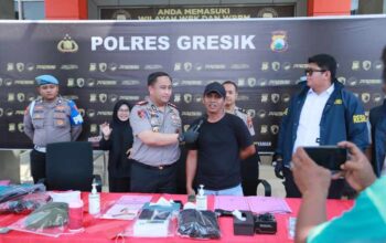 Kapolres Gresik Ungkap Lima Kasus Kejahatan, Korban Bersyukur Motor dan Barang Berharga Kembali