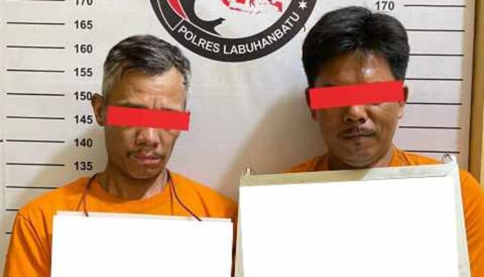 Bawa Sabu Dari Tanjung Balai, Dua Pria Diringkus Polisi di Kampung Pajak Labura