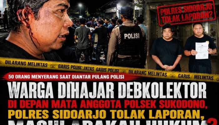 Ada Polisi di Lokasi, Warga Sidoarjo Ini Tetap Babak Belur Dikeroyok Puluhan Orang