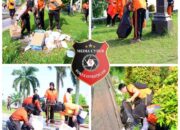 Sambut Hari Bhayangkara ke-80, Polda Jambi Gelar Gerakan Bersama Bersih Lingkungan Road to Presisi Merdeka Run 2026