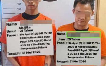 Satres Narkoba Polres Labuhanbatu Gagalkan Transaksi Sabu di Rantau Selatan, Dua Pemuda Diringkus