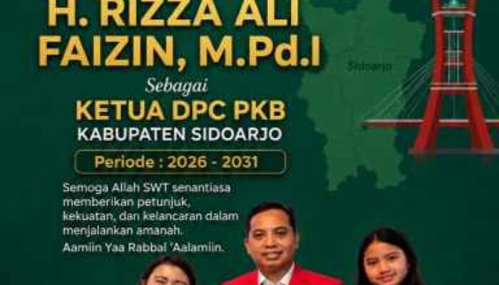 Dokter Rakyat Andre Yulius dan Keluarga Sampaikan Ucapan Selamat kepada H. Rizza Ali Faizin atas Terpilihnya sebagai Ketua DPC PKB Sidoarjo