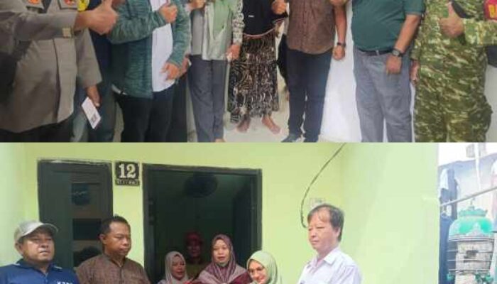Camat Bulak Hudaya dan Lurah Kedung Cowek Frans Kawal Program Rutilahu, Tiga Warga Terima Rumah Layak Huni