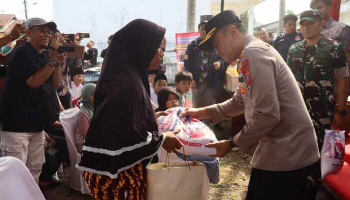 Sisi Humanis Pemberantasan Narkoba: Polres Labuhanbatu Gandeng Kodim 0209/LB Edukasi Warga dan Berbagi Bansos