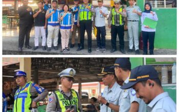 Keselamatan Penumpang Jadi Prioritas, Satlantas Polres Gresik Bersama Dirjen Hubdat Gelar Ramp Check Bus di Rest Area 726 B