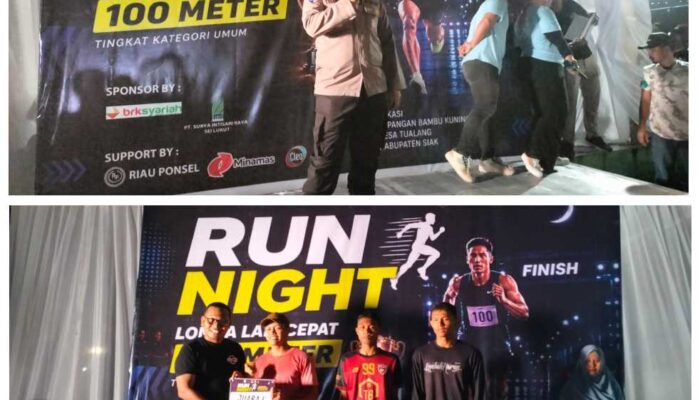 Bukan Cuma Konten! Kolaborasi Polsek Tualang dan Kreator Lokal Sukses Sulap Jalanan Jadi Arena Sprint Malam
