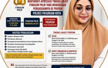 Dugaan Rekayasa Kasus Togel di Pasuruan: Itwasum Polri Perintahkan Propam Usut Laporan Wartawati
