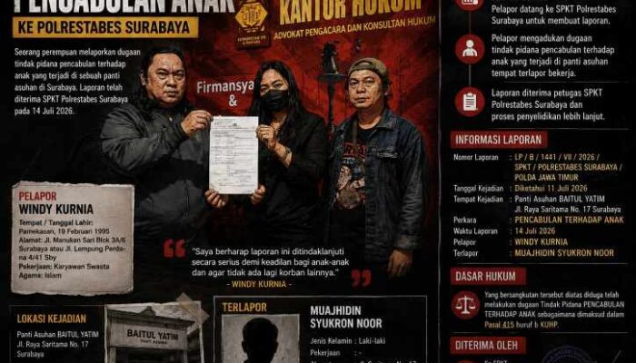 Pilu Ibu Mantan TKW di Surabaya: Anak Tunanetra 3 Tahun Jadi Korban Pencabulan Anak Pemilik Panti Asuhan