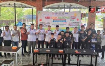 Kolaborasi Nyata di Hari Anak Nasional, Komnas PA dan Baznas Pelalawan Salurkan Bantuan untuk 30 Anak Kurang Mampu