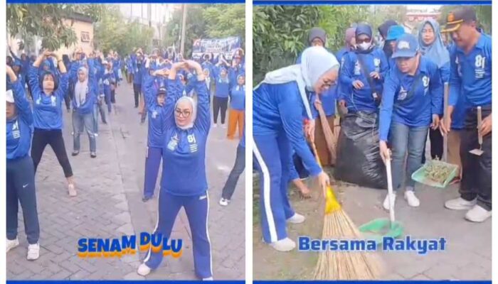 Gelorakan Hidup Sehat . Anggota Dewan DPR RI Lucy Kurniasari Ajak Ribuan Warga Senam Bersama