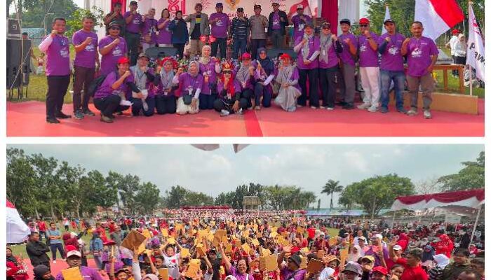 Lautan Merah Putih di Perawang, Ribuan Warga dan Karyawan IKPP Lebur dalam Kemeriahan HUT ke-81 RI