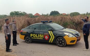 Cegah Karhutla, Polsek Buduran Pantau Lahan Kosong dan Imbau Warga Waspada