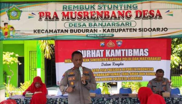 Cegah Bullying dan Paham Radikal, Sat Binmas Polresta Sidoarjo Gelar Curhat Kamtibmas