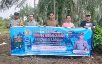 Garda Terdepan Cegah Kebakaran, Polsek Marbau Intensifkan Sosialisasi Bahaya Karhutla