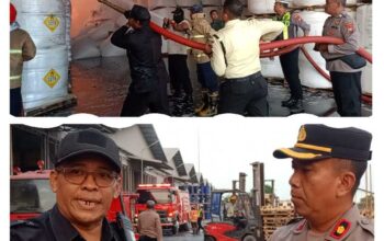 Polisi Bersama Tim Gabungan Bergerak Cepat, Kebakaran Gudang PT Wings Surya Driyorejo Berhasil Dipadamkan 4 Jam