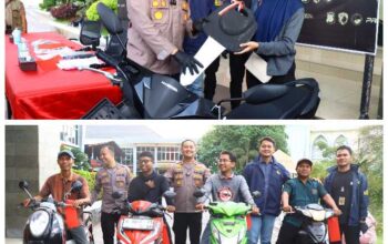 Kapolres Gresik Kembalikan Motor Korban Curanmor, Dua Residivis Ditindak Tegas