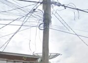 Marak Kabel Wifi Swasta Menempel di Tiang PLN Labuhanbatu, Pihak UP3 Janji Tertibkan