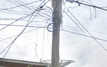 Marak Kabel Wifi Swasta Menempel di Tiang PLN Labuhanbatu, Pihak UP3 Janji Tertibkan