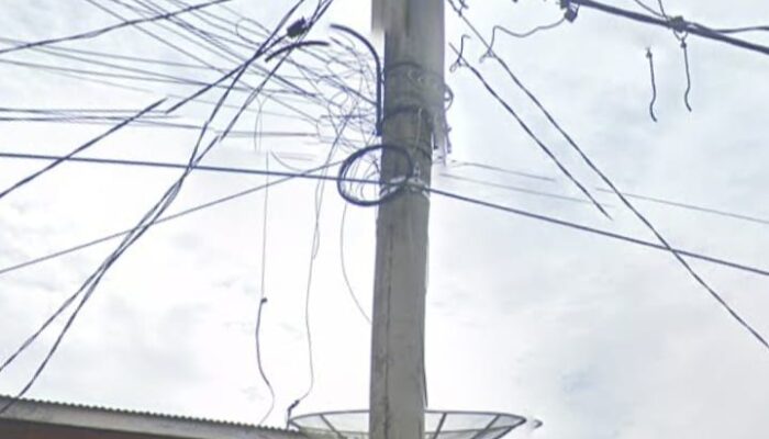 Marak Kabel Wifi Swasta Menempel di Tiang PLN Labuhanbatu, Pihak UP3 Janji Tertibkan