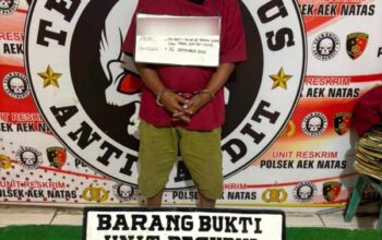 Polsek Aek Natas Amankan Pria Diduga Miliki Sabu di Desa Terang Bulan
